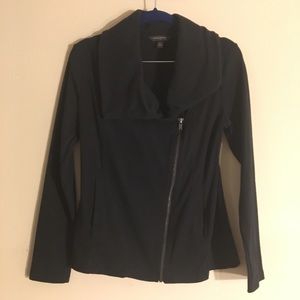BR Asymmetrical Sweatshirt Jacket